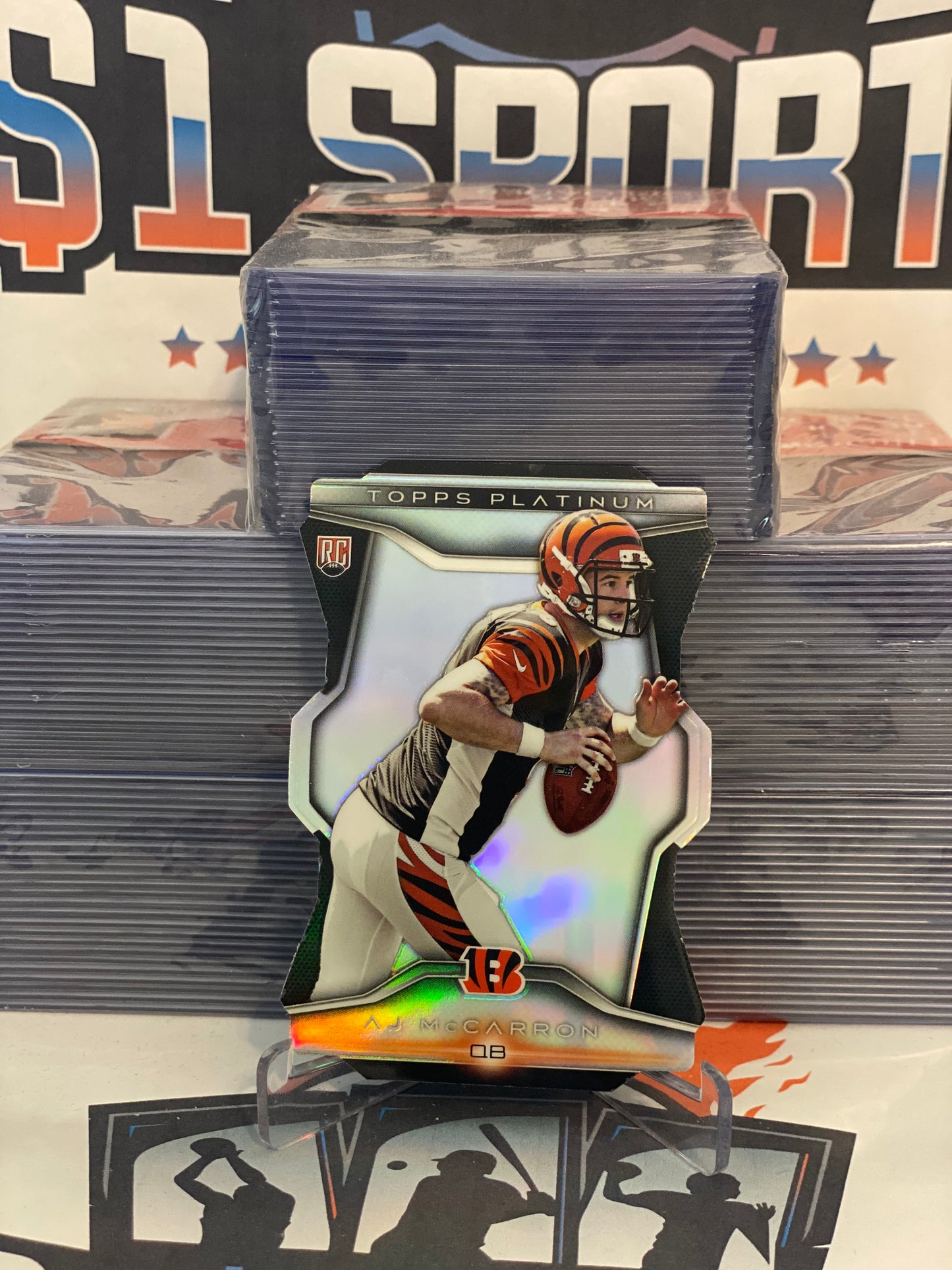 2015 Topps Platinum (Die Cut) AJ McCarron Rookie #PDC-AMC