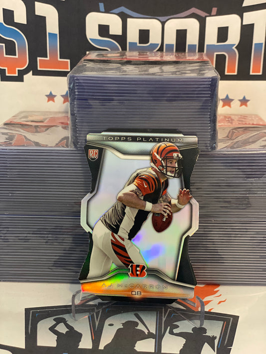 2015 Topps Platinum (Die Cut) AJ McCarron Rookie #PDC-AMC