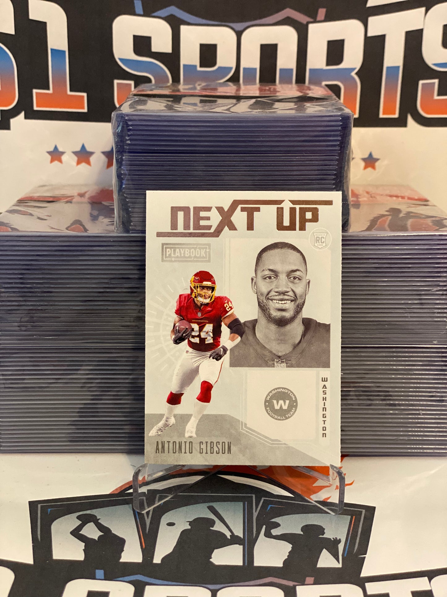 2020 Panini Playbook (Next Up) Antonio Gibson Rookie #NU-28