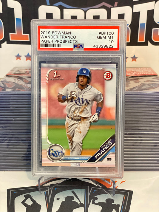 2019 Bowman Prospects (1st) Wander Franco #BP100 - PSA 10