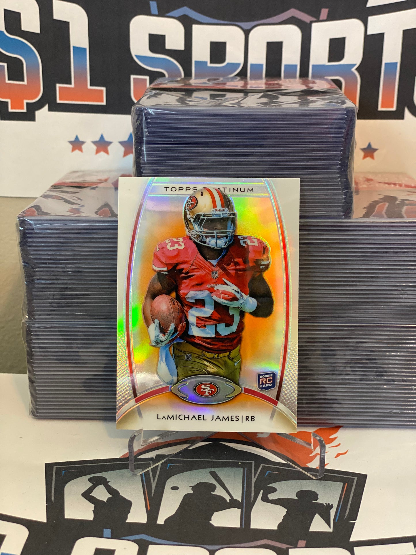 2012 Topps Platinum (Orange) LaMichael James Rookie #112