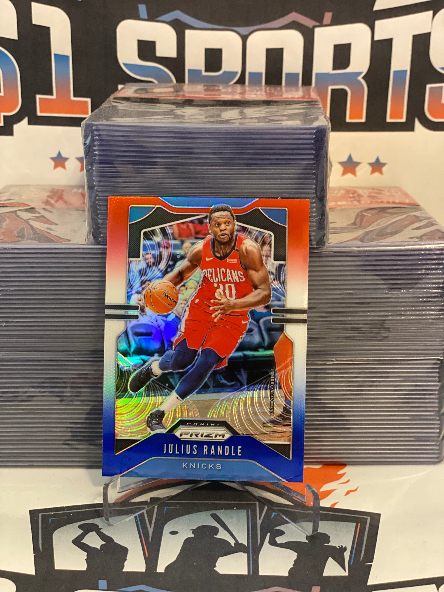 2019 Panini Prizm (Red White Blue Prizm) Julius Randle #172