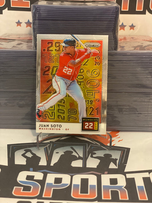 2019 Panini Prizm (Numbers Game) Juan Soto #NG1