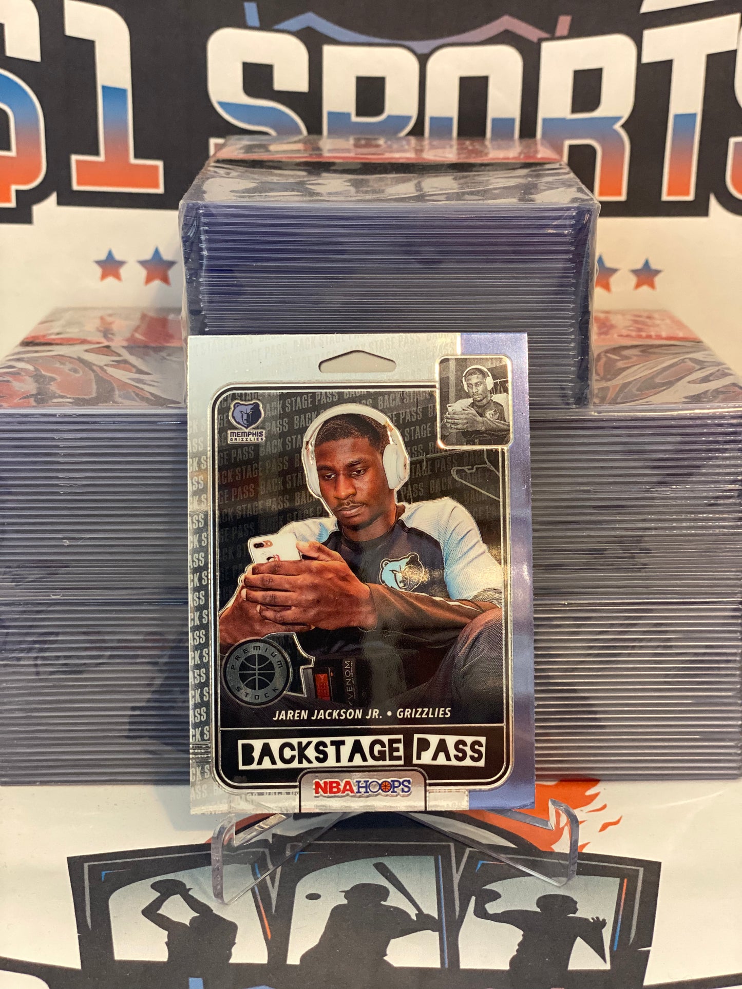 2019 Hoops Premium Stock (Backstage Pass) Jaren Jackson Jr. #6