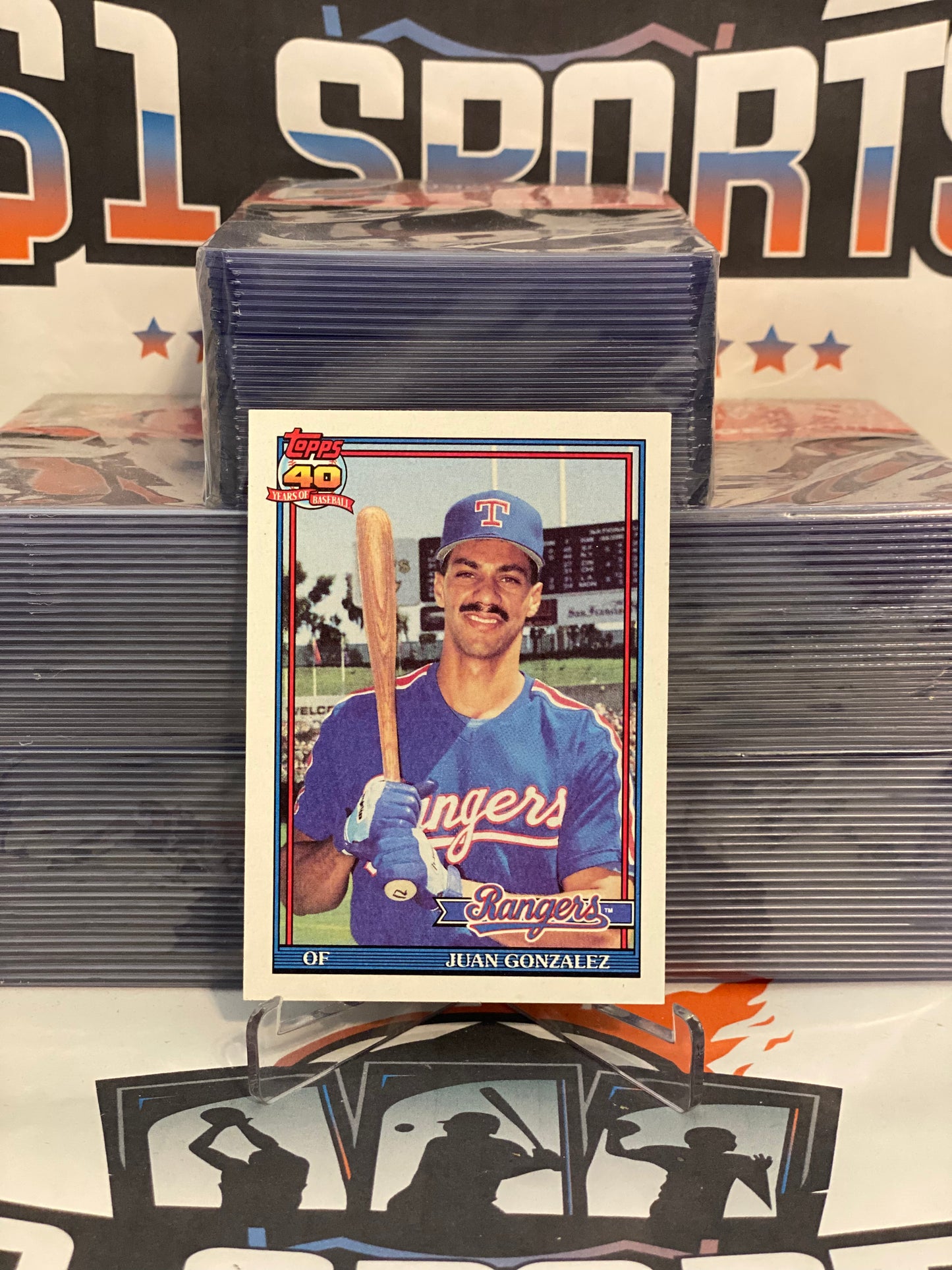 1991 Topps (2nd Year) Juan Gonzalez