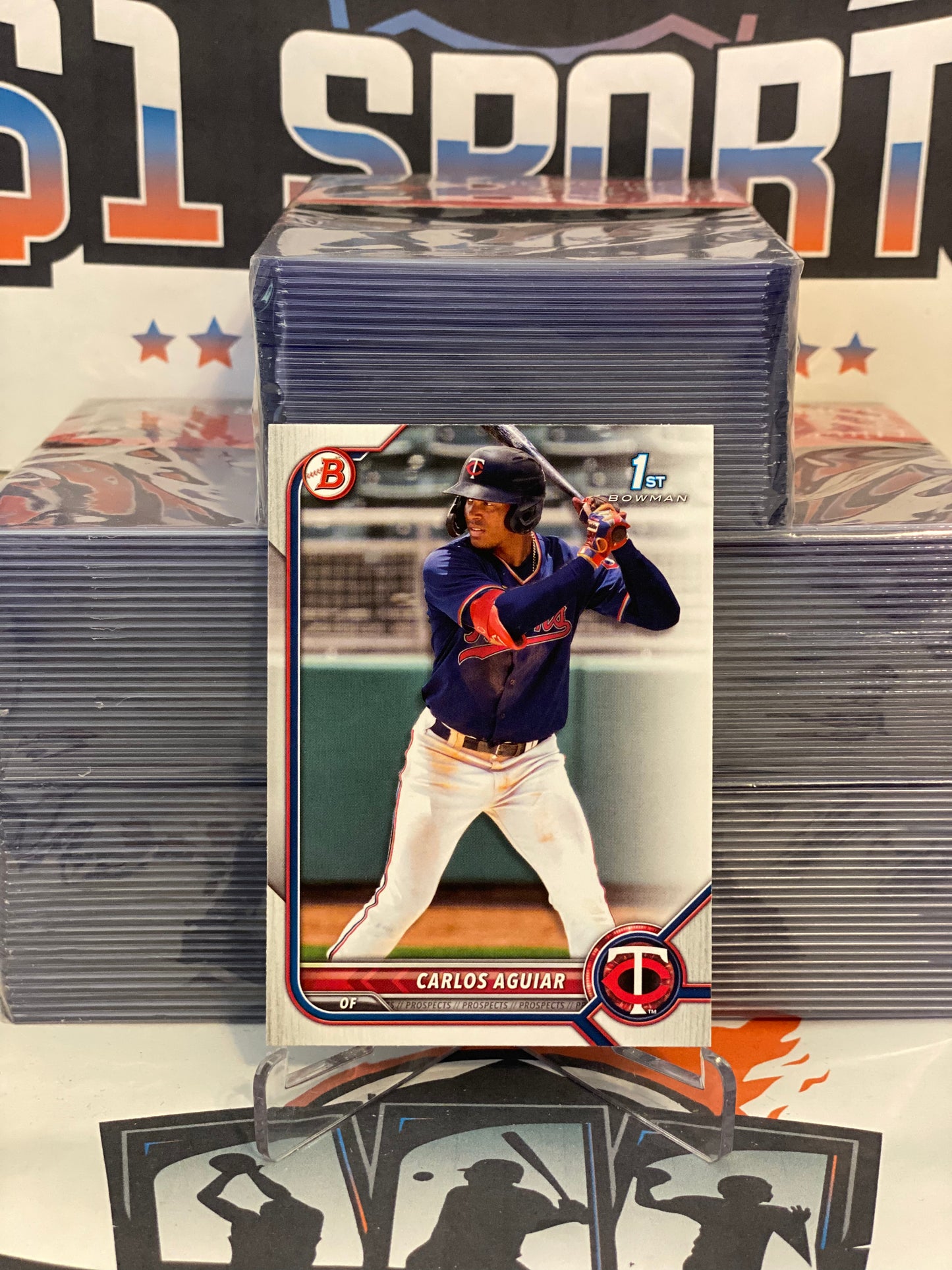 2022 Bowman Prospects (1st Bowman) Carlos Aguiar #BP-1