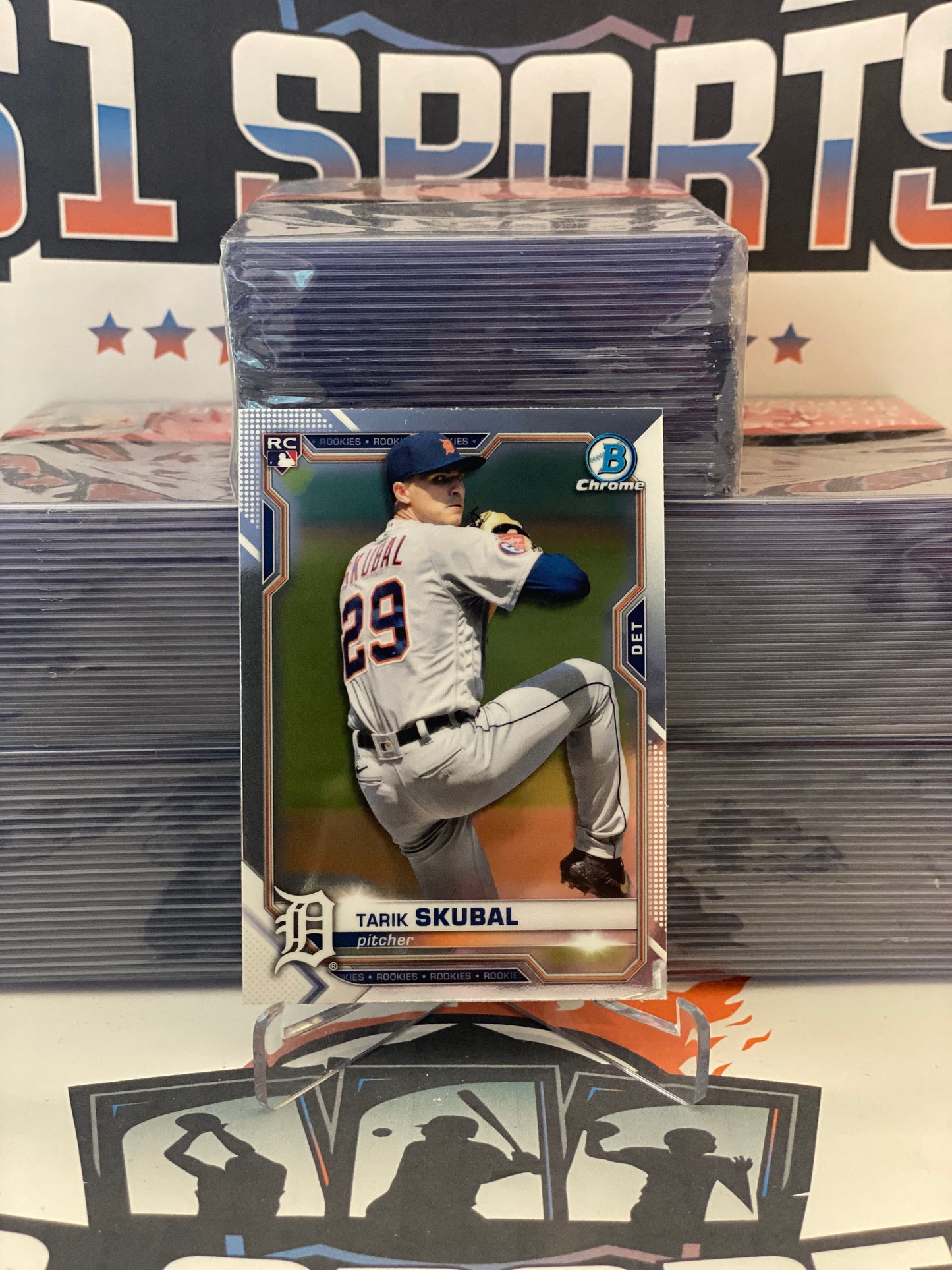 2021 Bowman Chrome Tarik Skubal Rookie #28