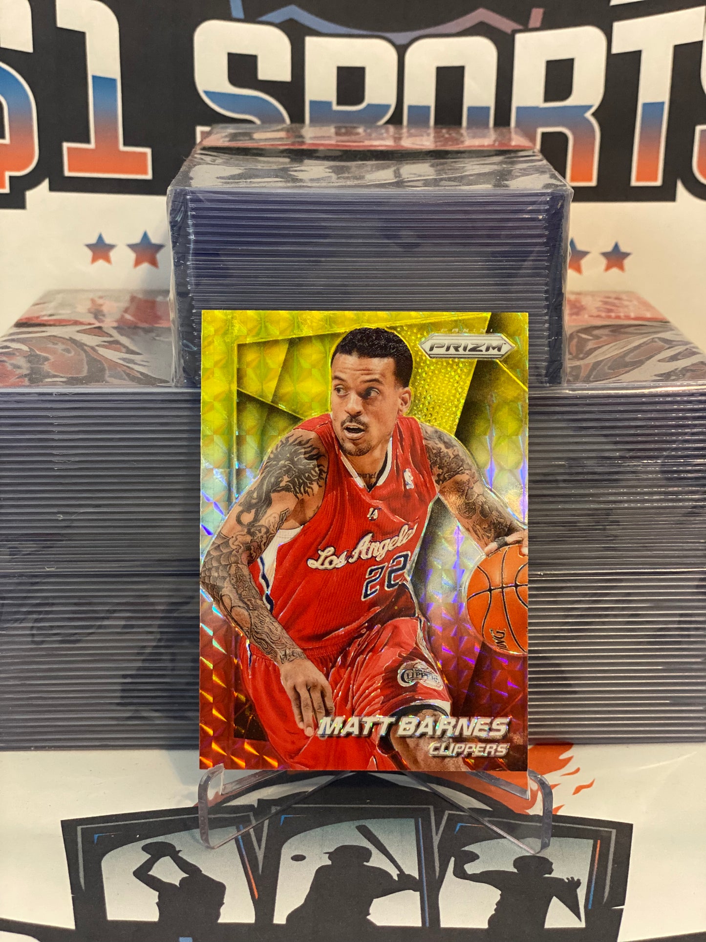 2014 Panini Prizm (Red, White, Yellow Prizm) Matt Barnes #108