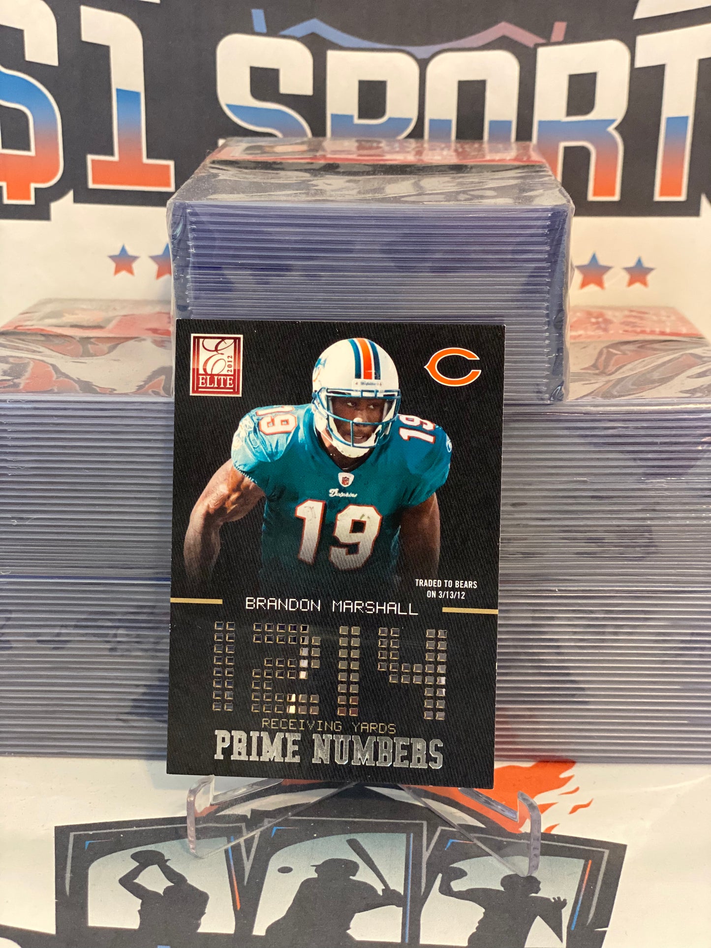 2012 Panini Elite (Prime Numbers 767/999) Brandon Marshall #18