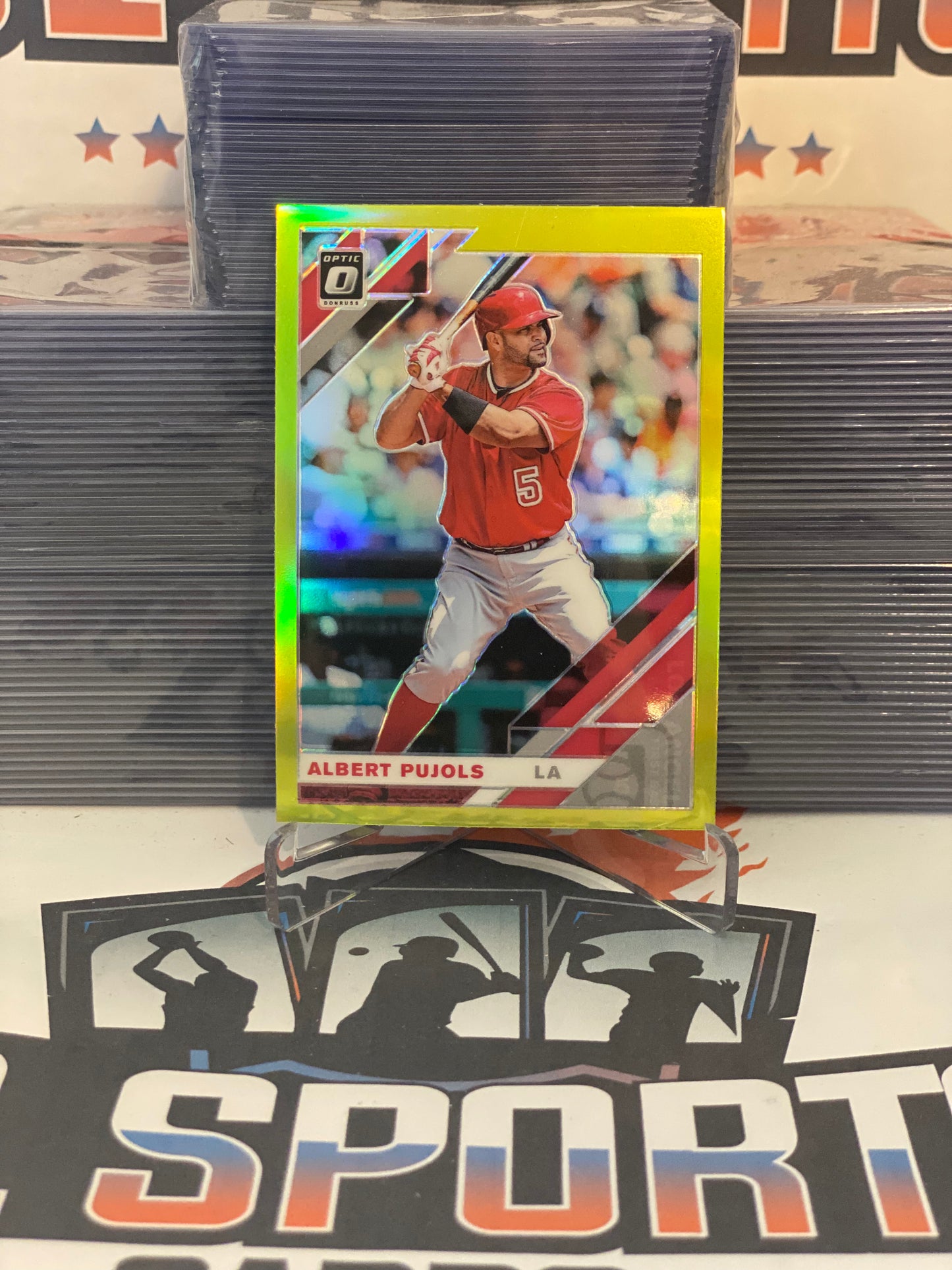 2019 Donruss Optic (Lime Green Prizm) Albert Pujols #193