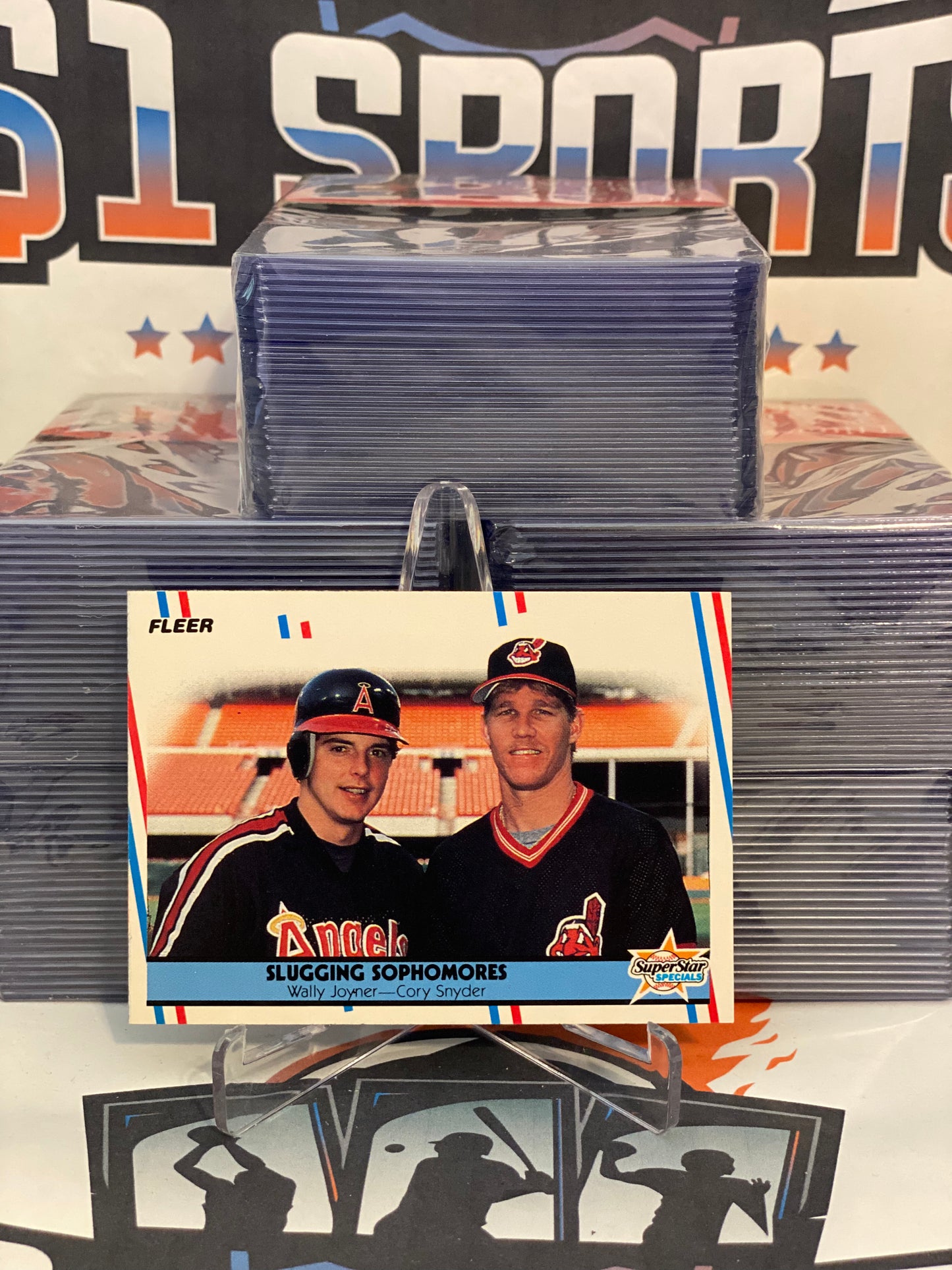 1988 Fleer (Slugging Sophomores) Wally Joyner & Cory Snyder #622