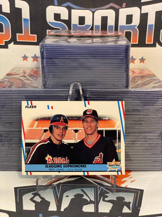 1988 Fleer (Slugging Sophomores) Wally Joyner & Cory Snyder #622