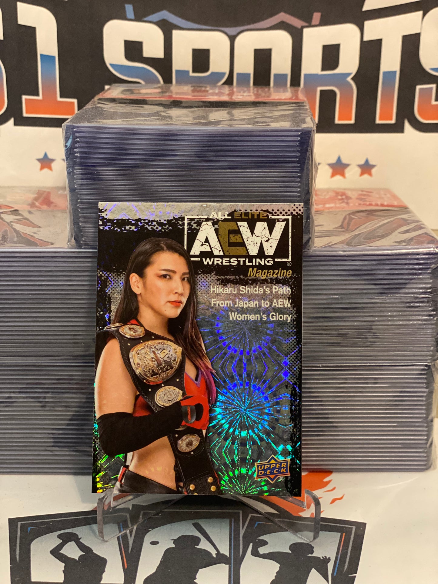 2021 Upper Deck AEW (Pyro, Short Print, Magazine) Hikaru Shida #88