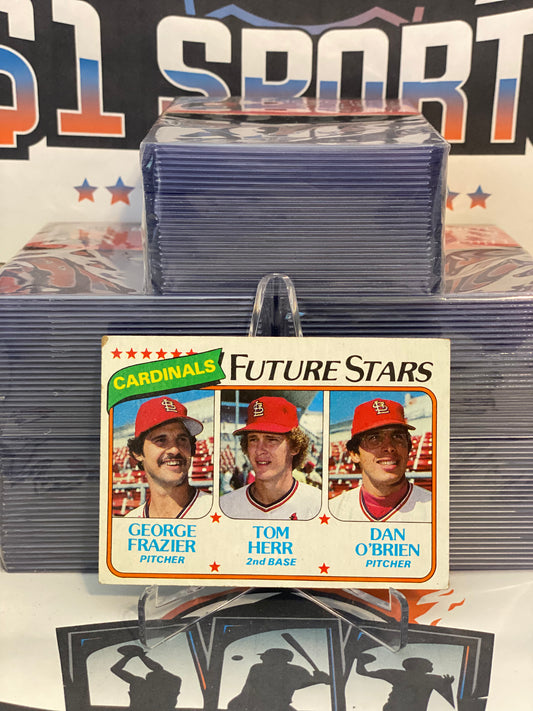 1980 Topps (Future Stars) George Frazier, Tom Herr & Dan O'Brien Rookie #684