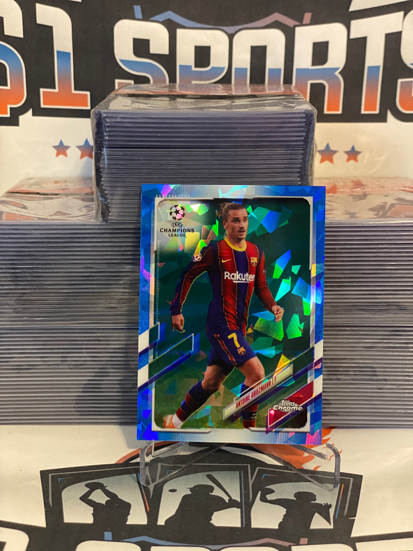 2021 Topps Chrome Sapphire UEFA Champions League Antoine Griezmann #29