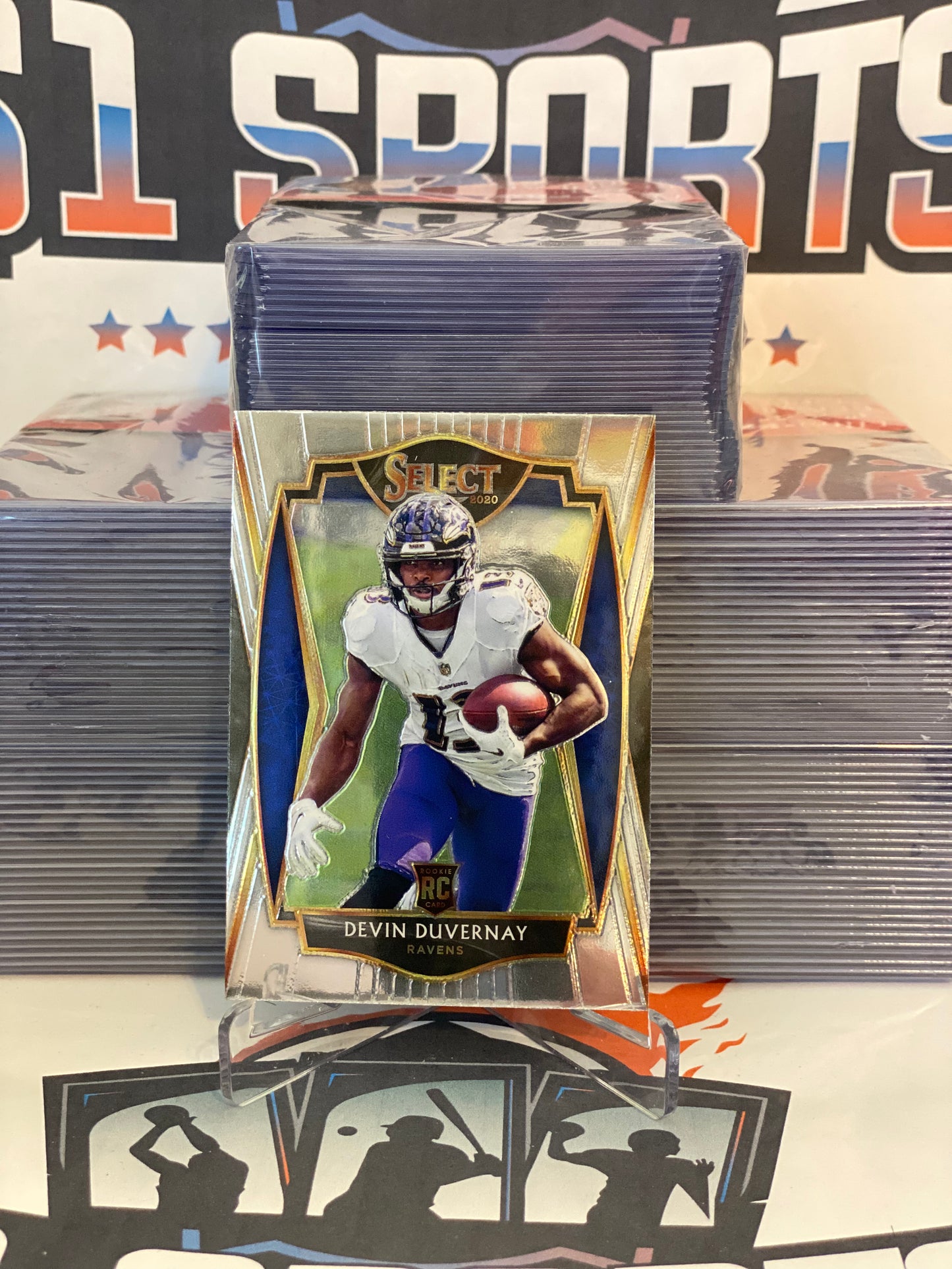 2020 Panini Select (Premier Level) Devin Duvernay Rookie #177