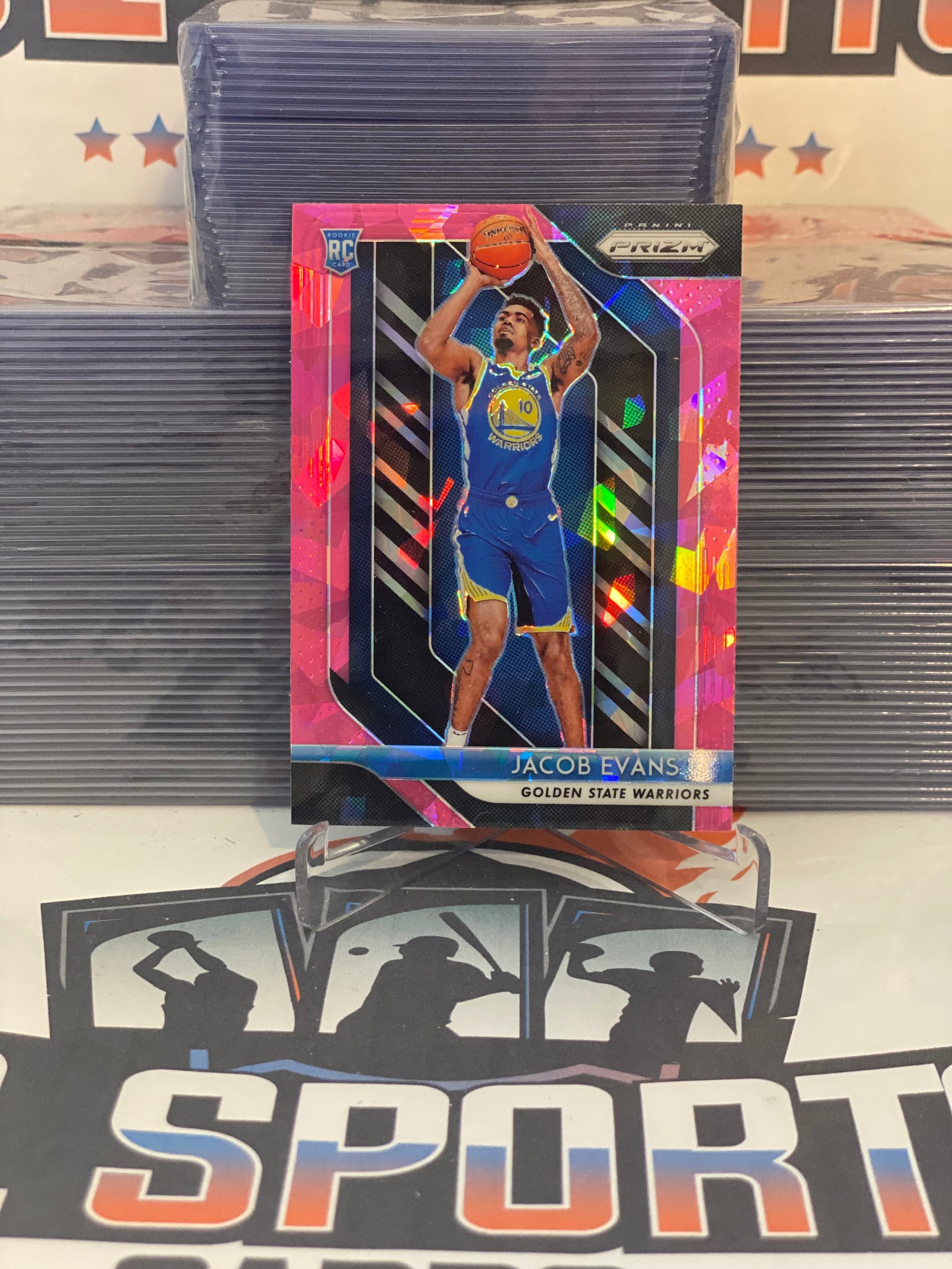 2018 Panini Prizm (Pink Ice Prizm) Jacob Evans III Rookie #212
