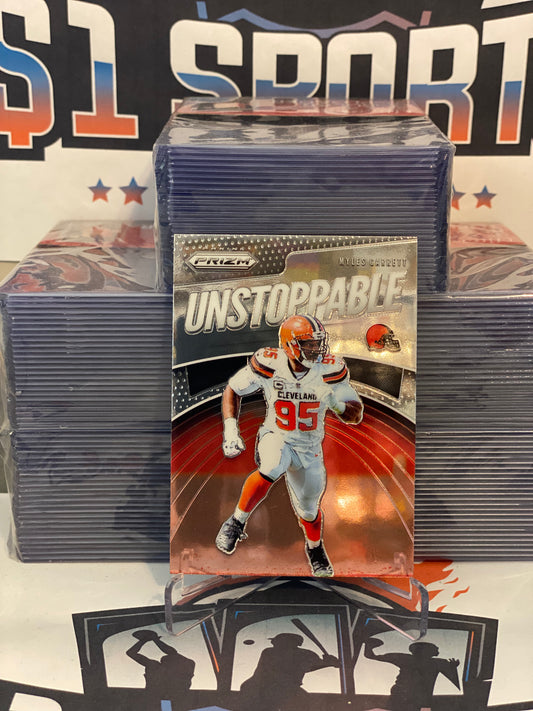 2019 Panini Prizm (Unstoppable) Myles Garrett #UN-MG