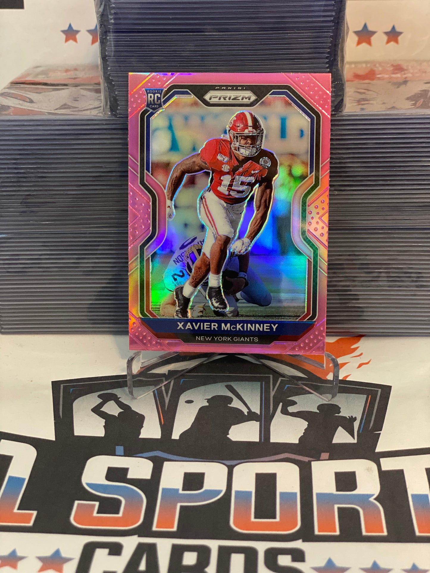 2020 Panini Prizm (Pink Prizm) Xavier McKinney Rookie #349