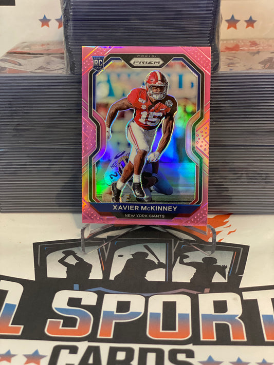 2020 Panini Prizm (Pink Prizm) Xavier McKinney Rookie #349