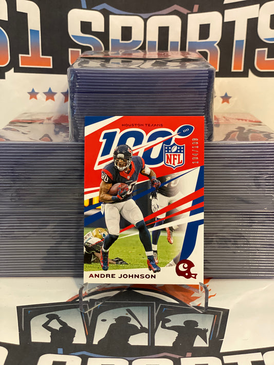 2019 Panini Chronicles (Red, NFL 100, 194/199) Andre Johnson #37