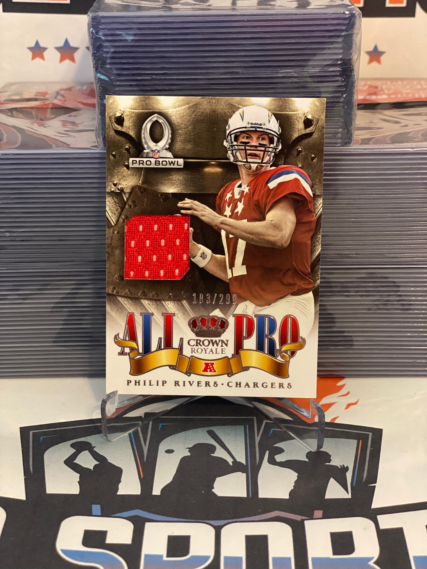 2013 Panini Crown Royale (Pro Bowl All-Pro Relic 183/299) Philip Rivers #17