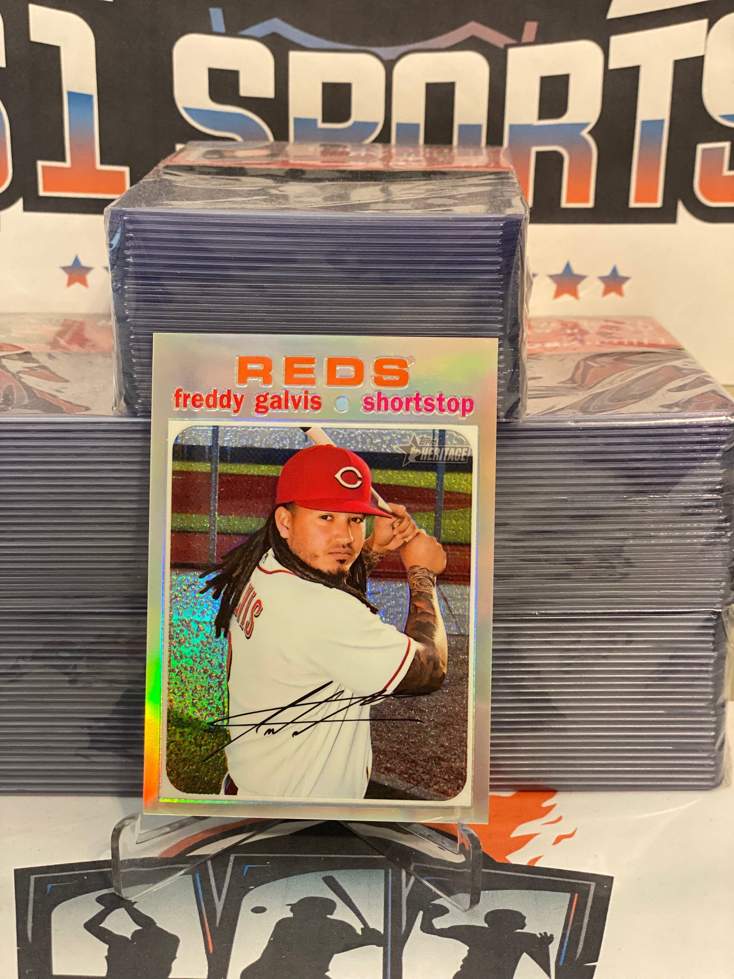 2020 Topps Heritage (Chrome Refractor 542/571) Freddy Galvis #THC-513