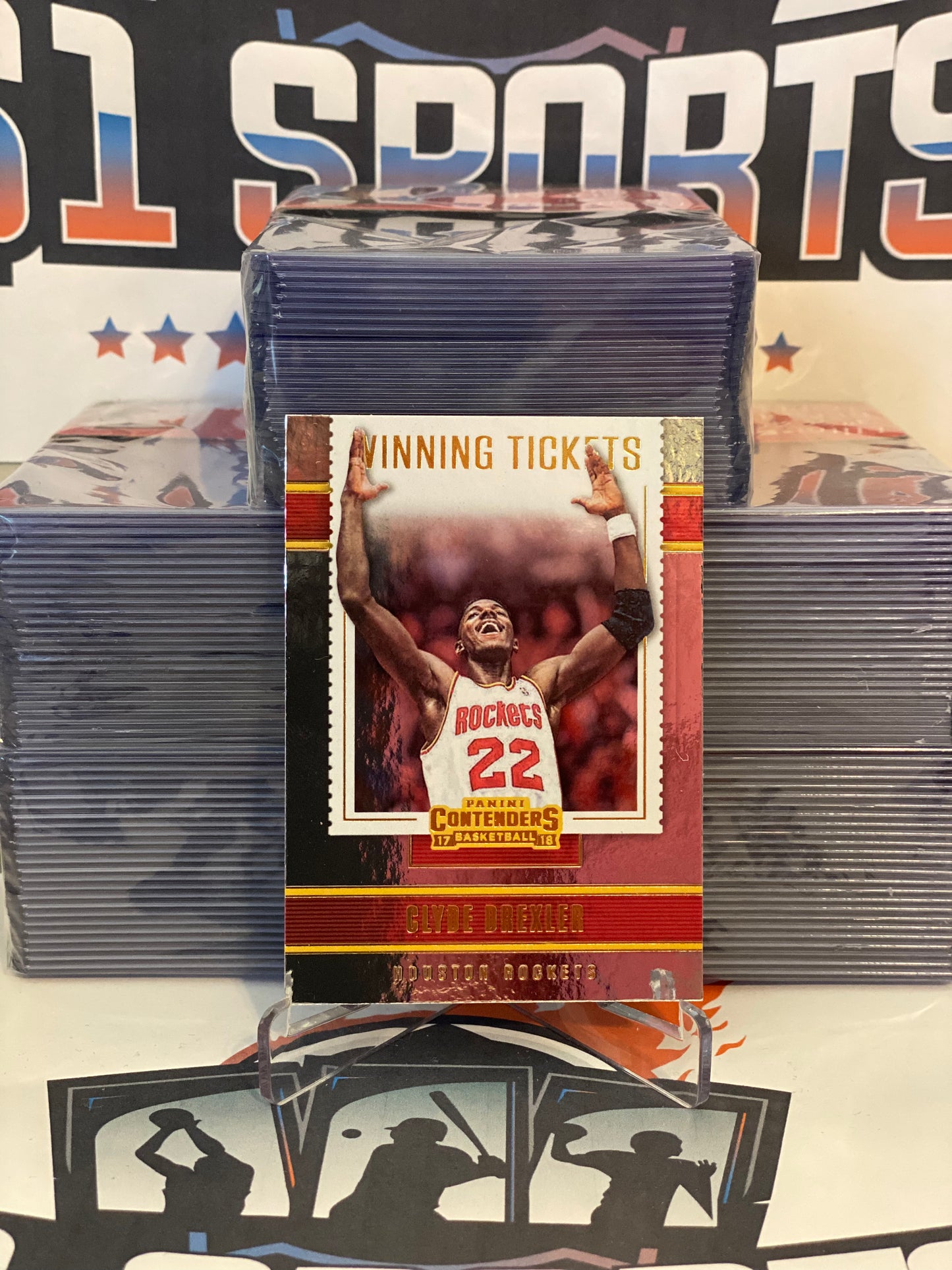 2017 Panini Contenders (Winning Tickets) Hakeem Olajuwon #21