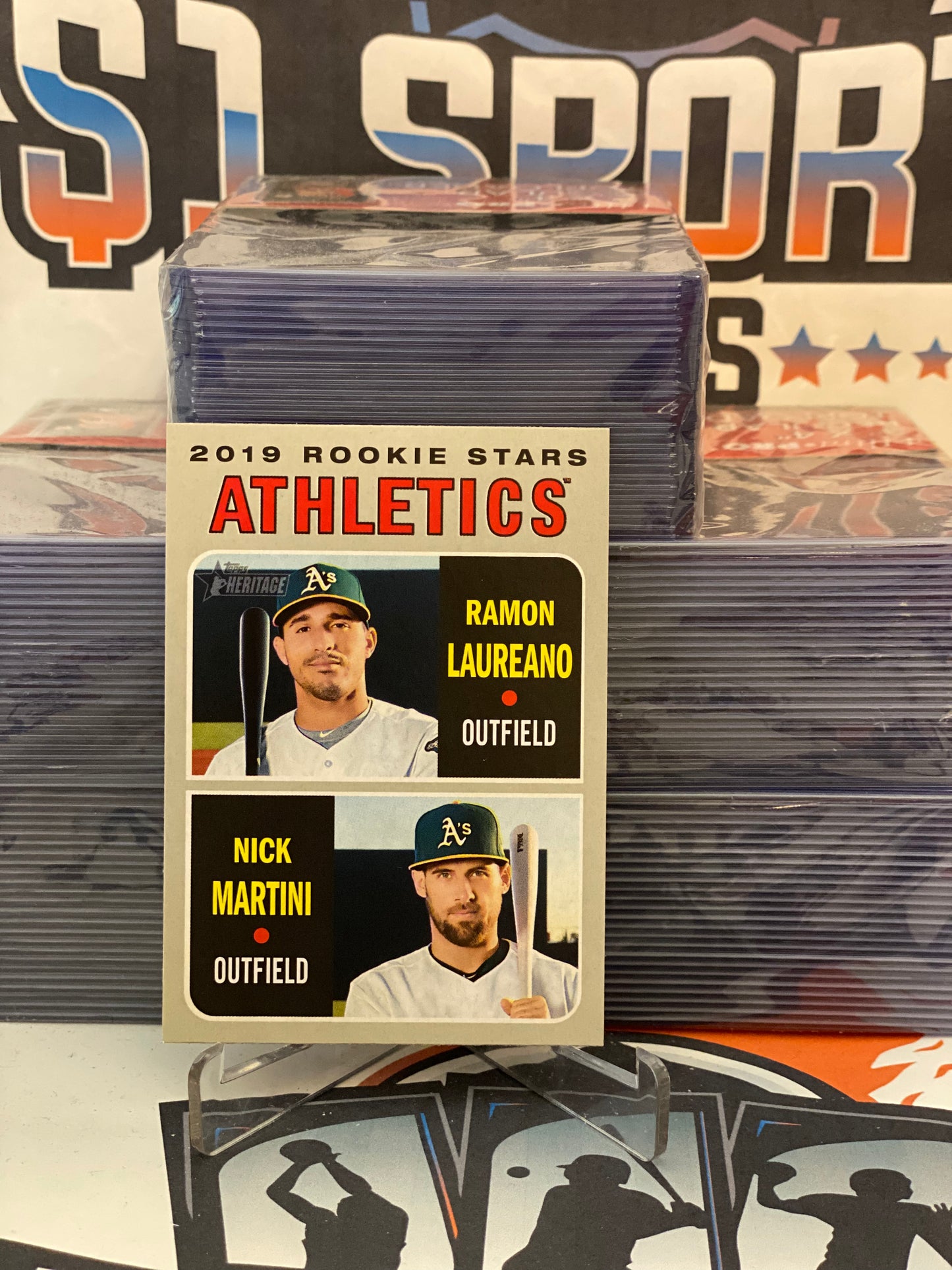 2019 Topps Heritage (Rookie Stars) Ramon Laureano & Nick Martini #21