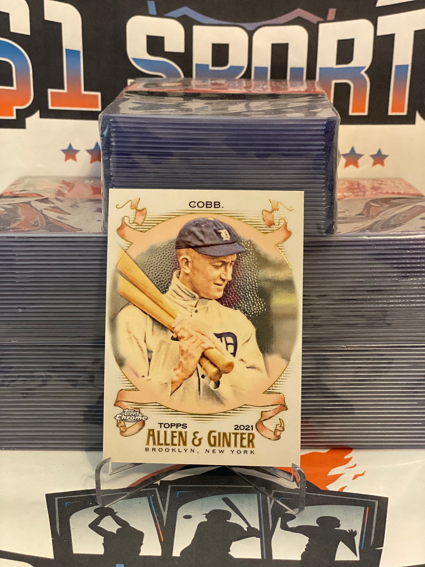 2021 Topps Allen & Ginter Chrome Ty Cobb #160