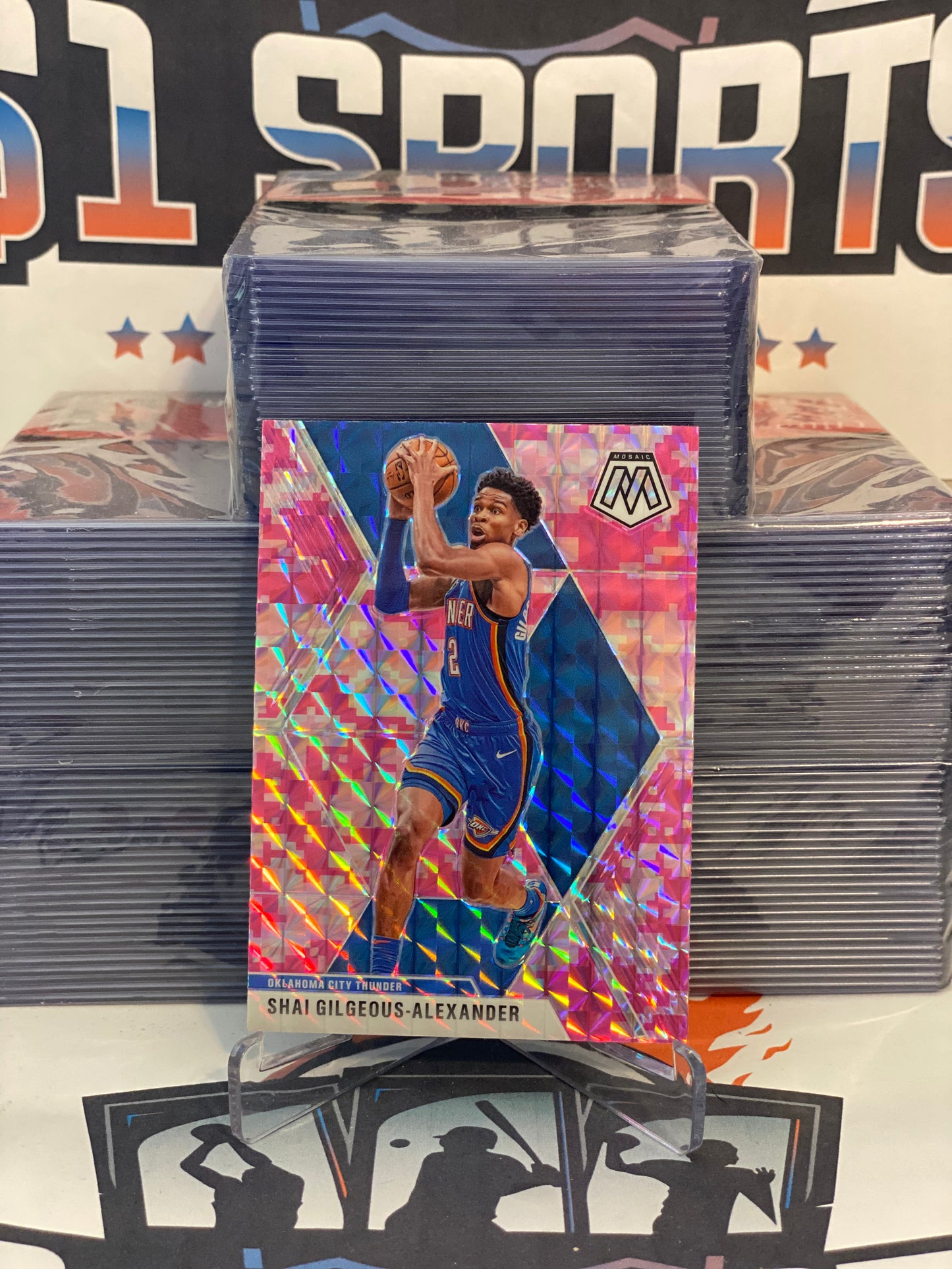 2019 Panini Mosaic (Pink Camo Prizm) Shai Gilgeous-Alexander #133