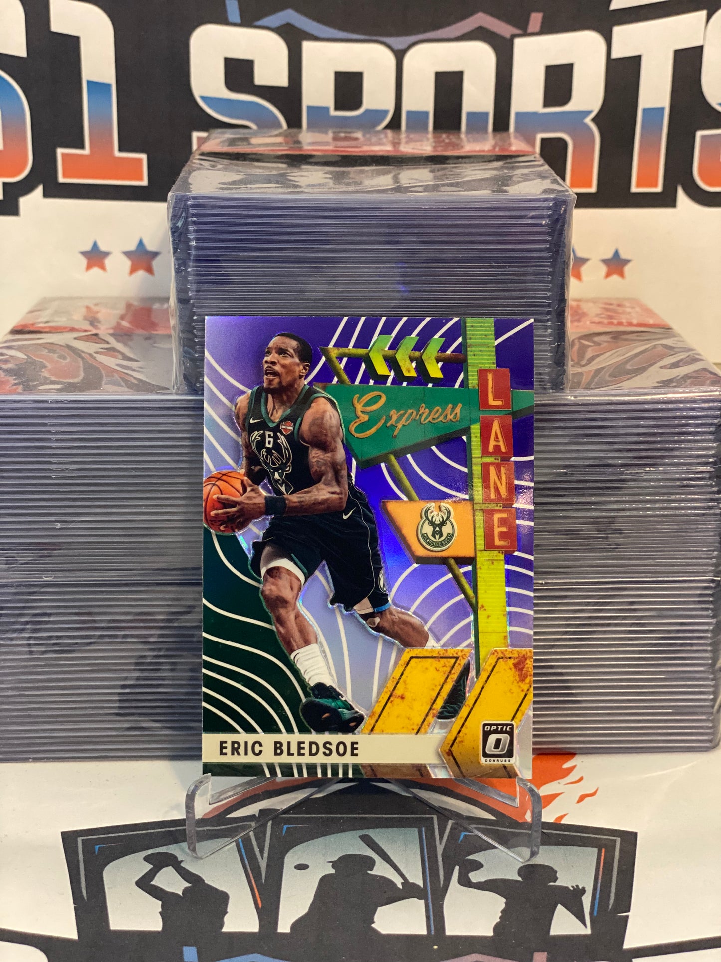 2019 Donruss Optic (Purple Prizm, Express Lane) Eric Bledsoe #22