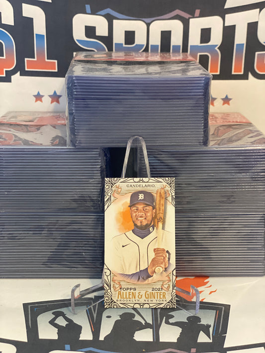 2021 Topps Allen & Ginter (Black Border, Mini) Jeimer Candelario #216