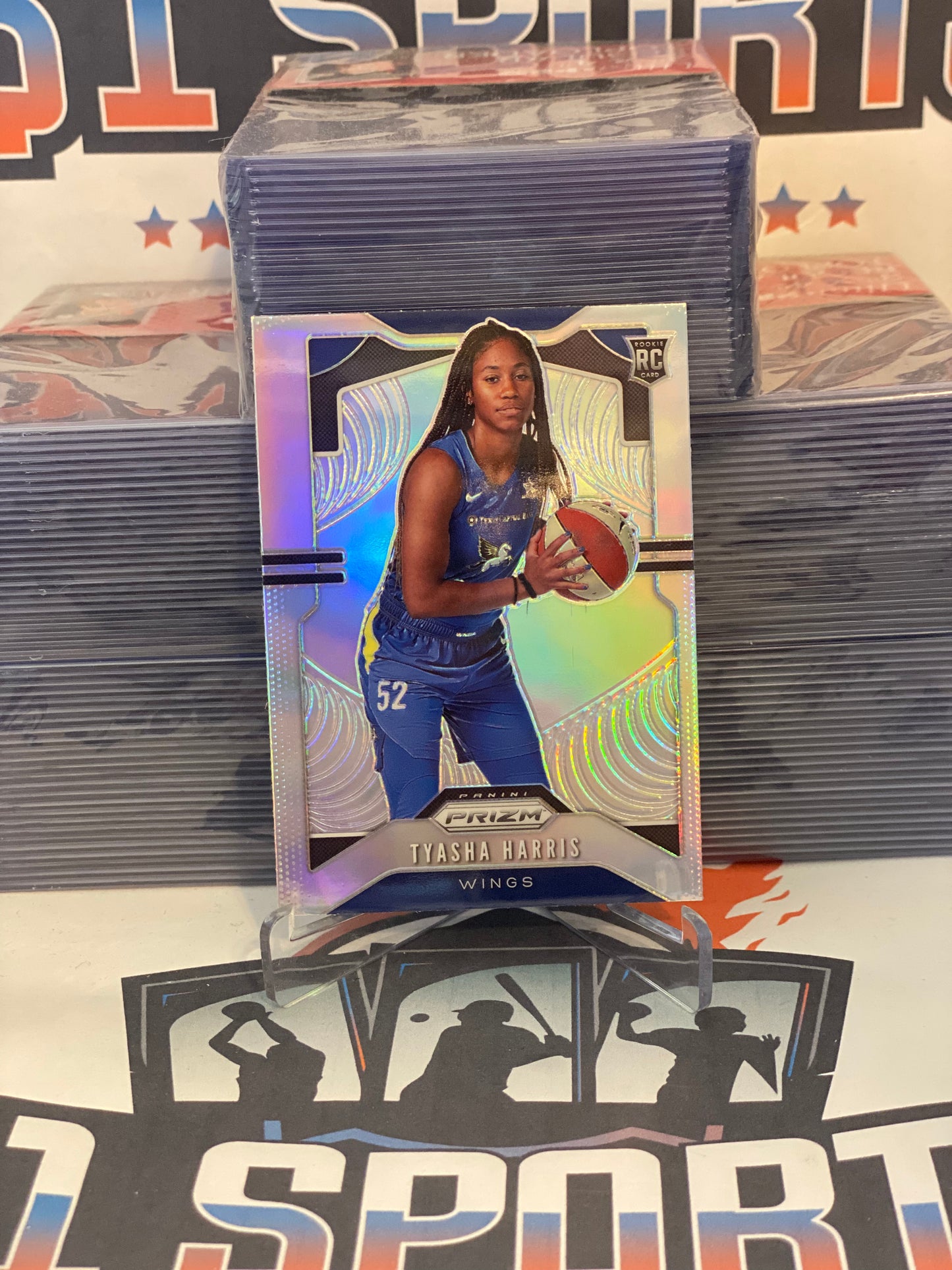 2020 Panini Prizm WNBA (Silver Prizm) Tyasha Harris Rookie #95