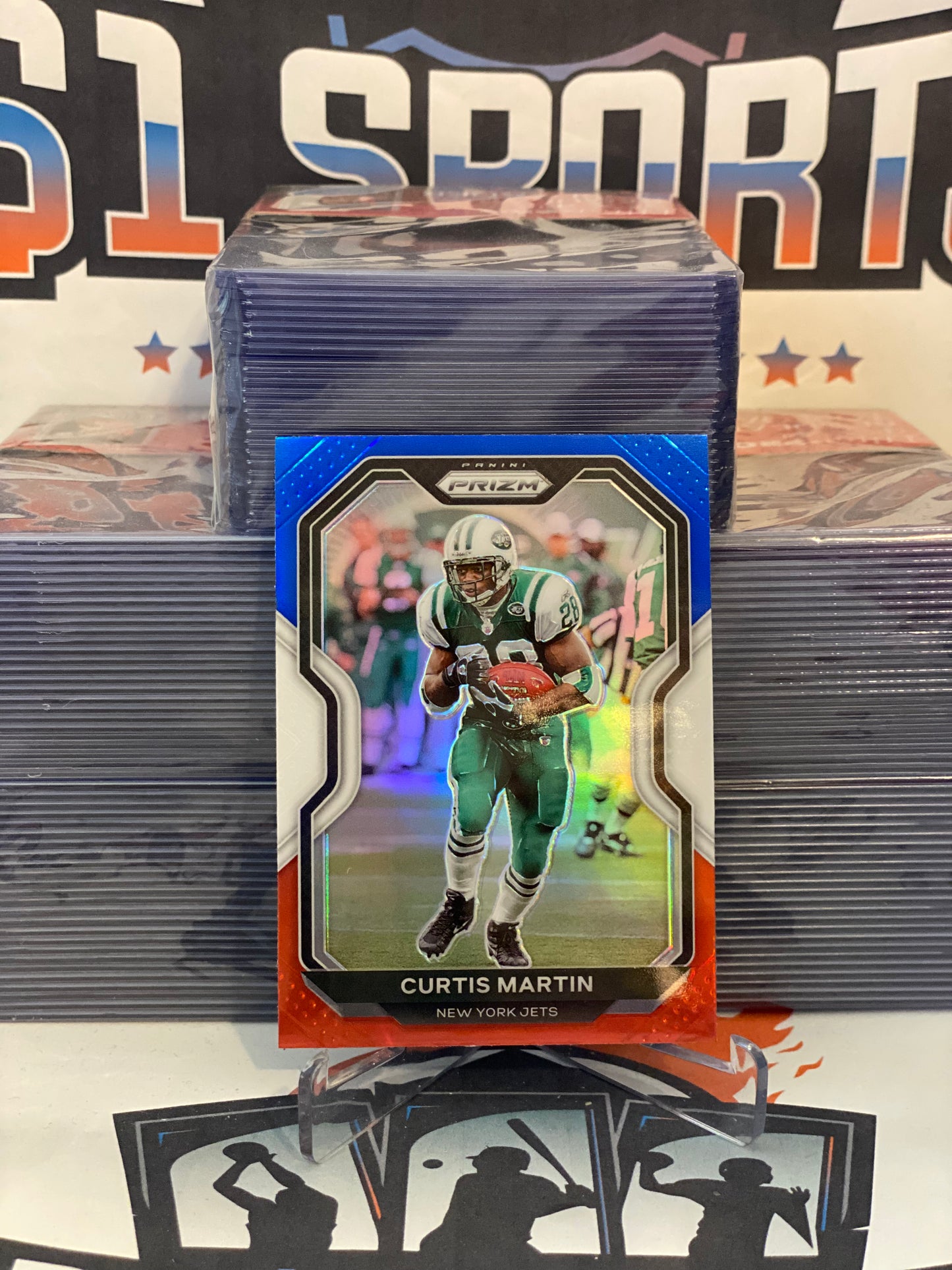 2020 Panini Prizm (Red White Blue Prizm) Curtis Martin #35