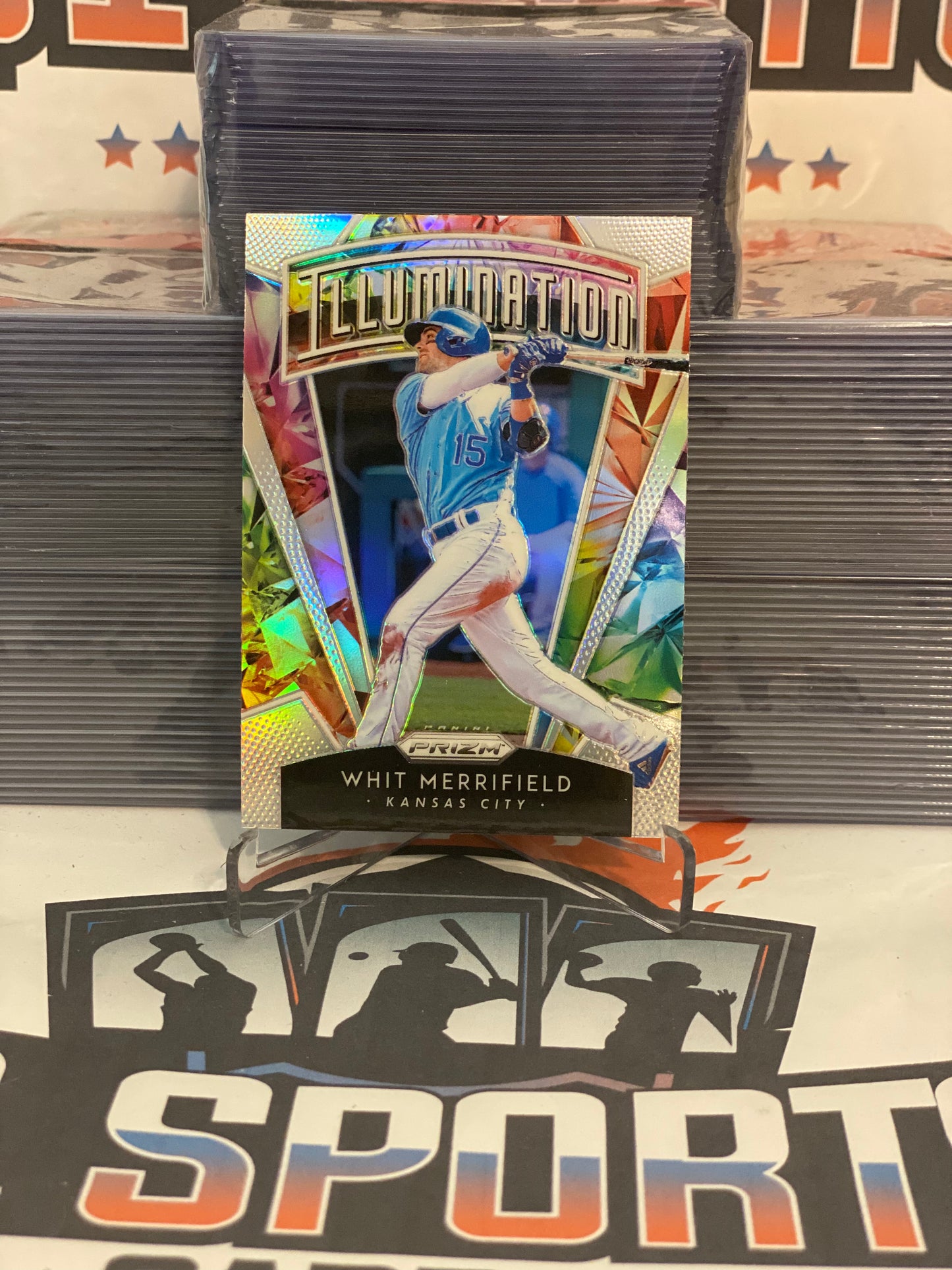 2019 Panini Prizm (Silver Prizm, Illumination) Whit Merrifield #I-11