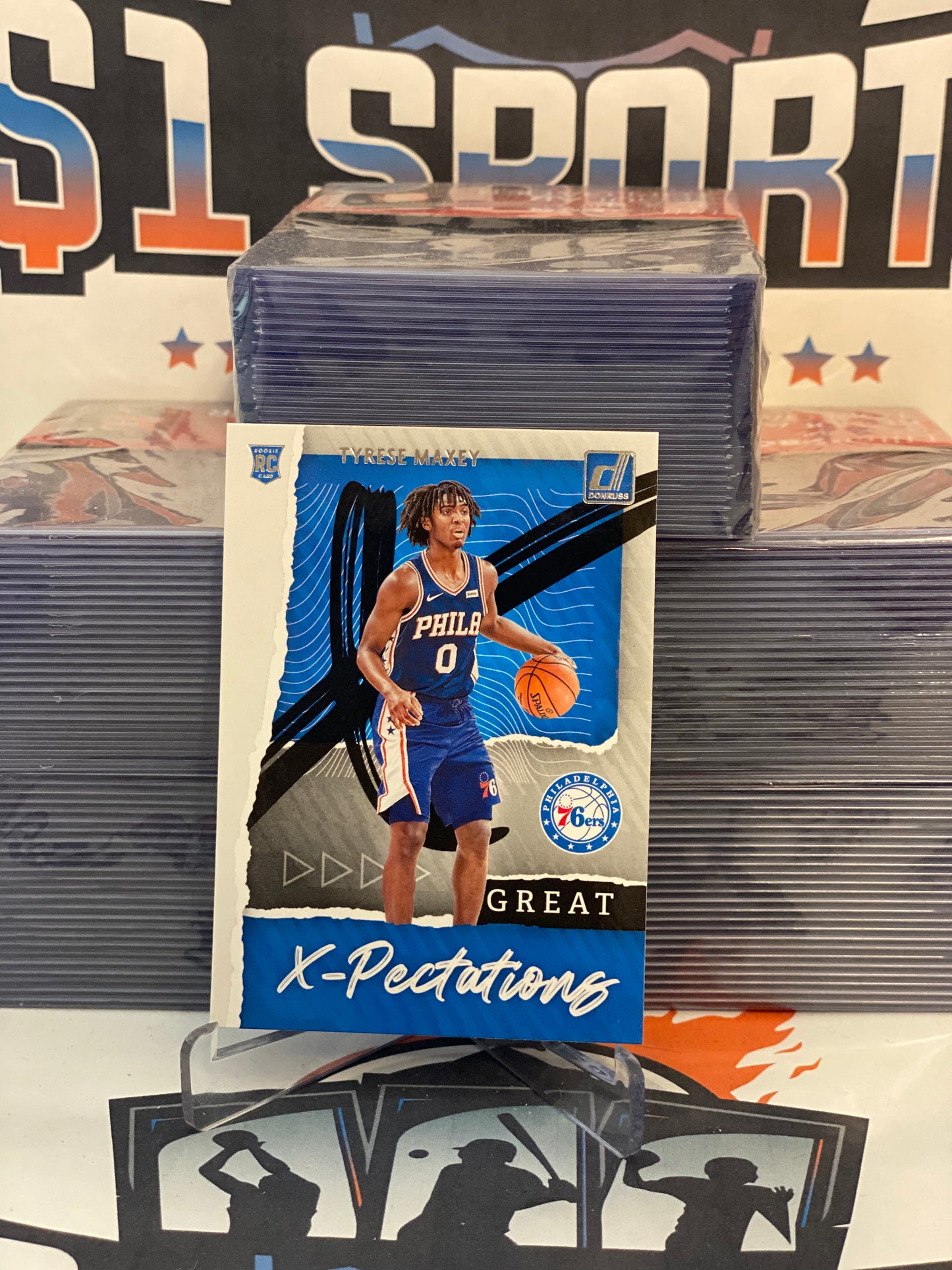 2020 Donruss (Great X-Pectations) Tyrese Maxey Rookie #21