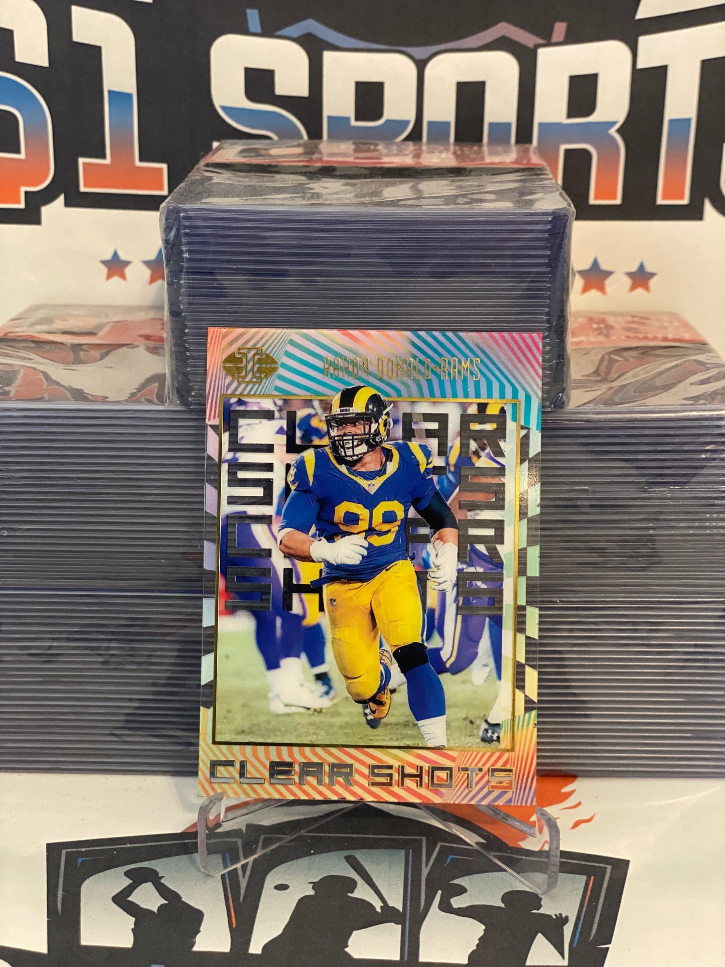 2019 Panini Illusions (Clear Shots) Aaron Donald #CS-AD