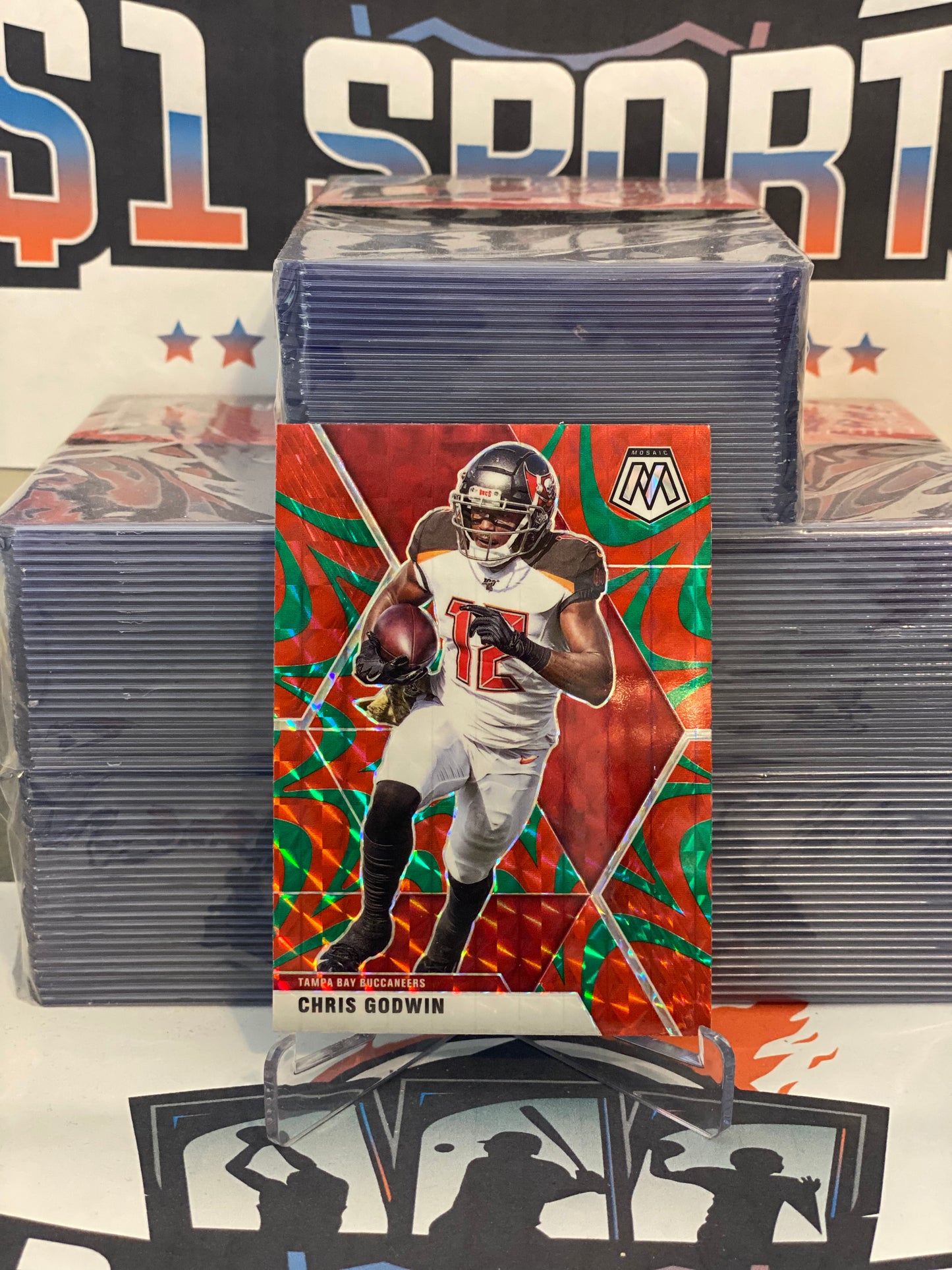 2020 Panini Mosaic (Reactive Green Prizm) Chris Godwin #192