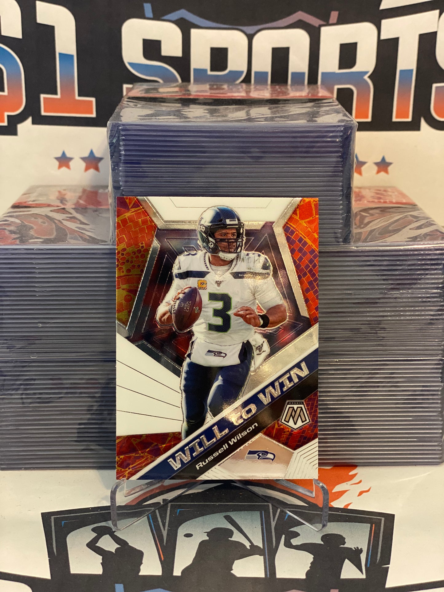 2020 Panini Mosaic (Will to Win) Russell Wilson #WW3