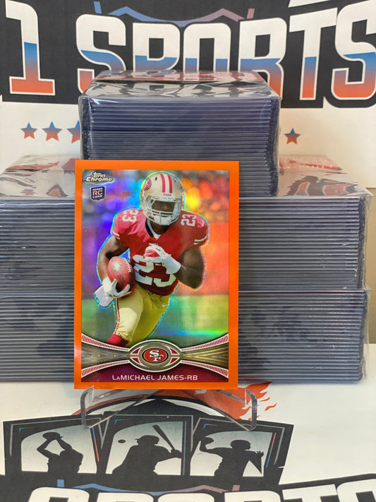 2012 Topps Chrome (Orange Refractor) LaMichael James Rookie #191