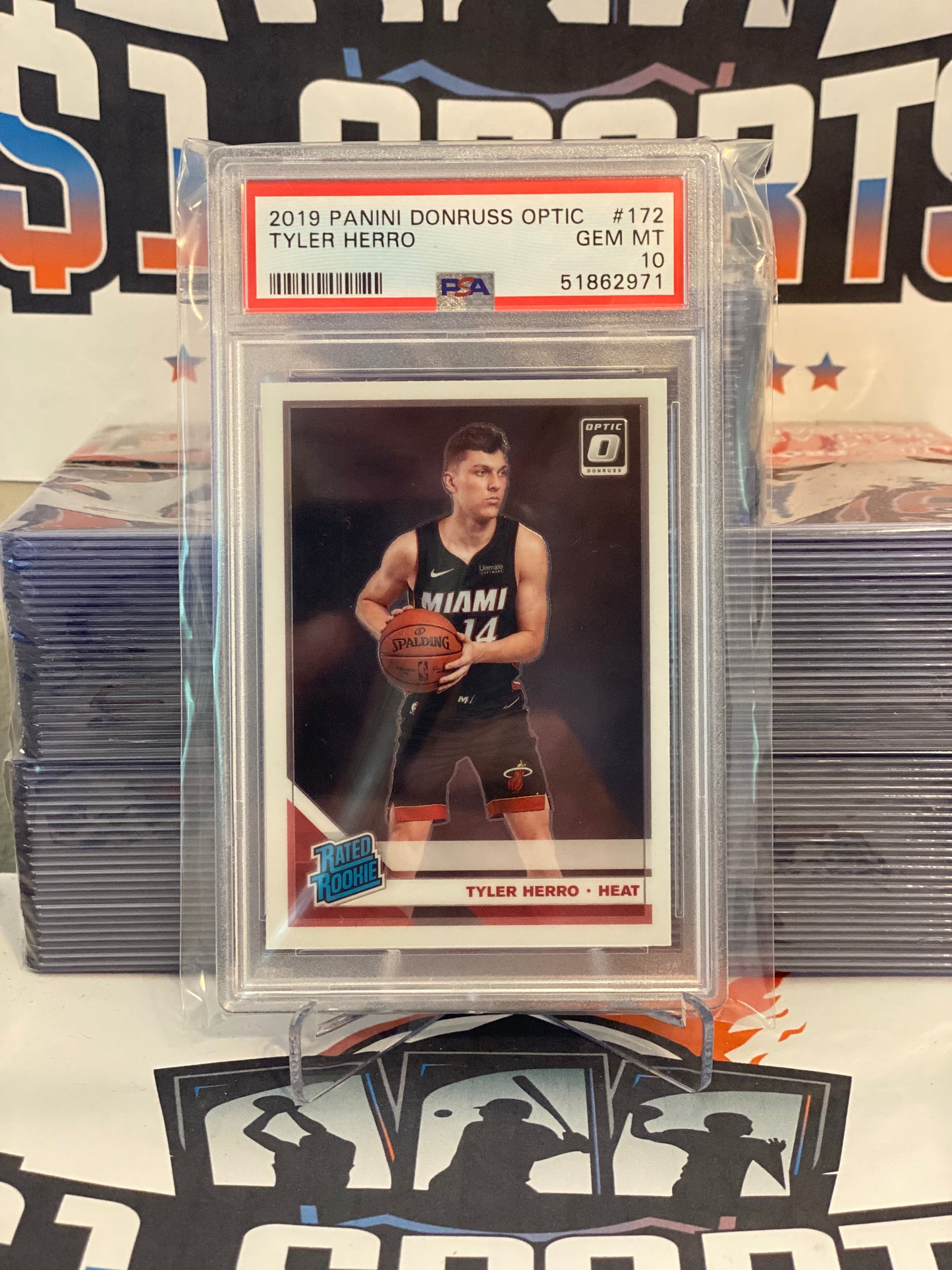 2019 Donruss Optic (Rated Rookie) Tyler Herro #172 - PSA 10
