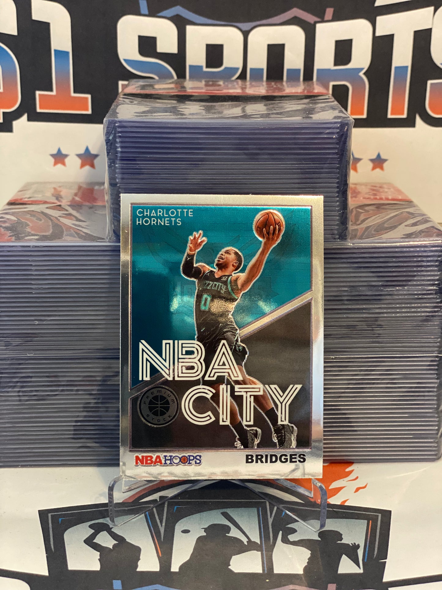 2019 Hoops Premium Stock (NBA City) Miles Bridges #16