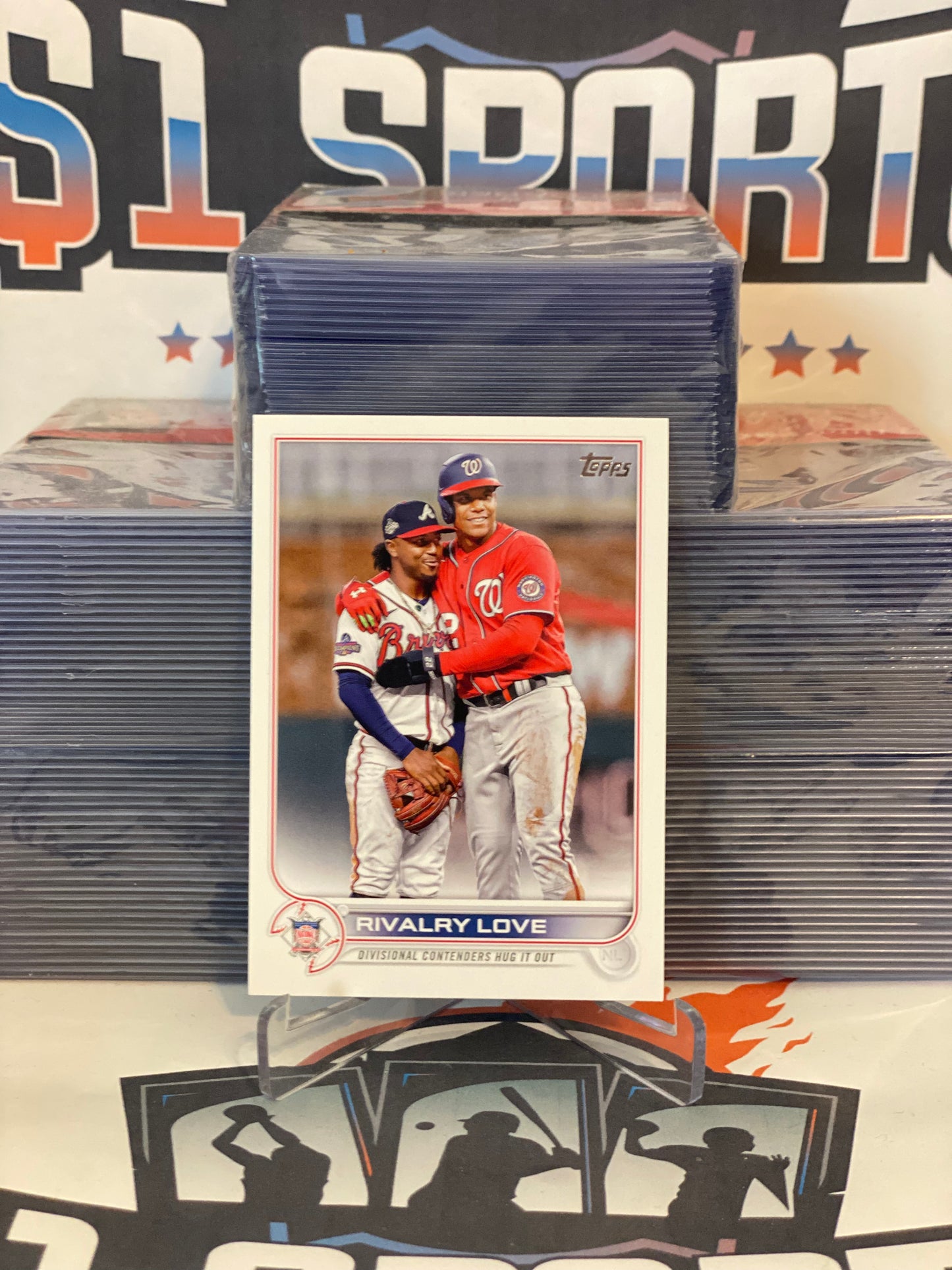2022 Topps Update (Rivalry Love) Ozzie Albies & Juan Soto #US310