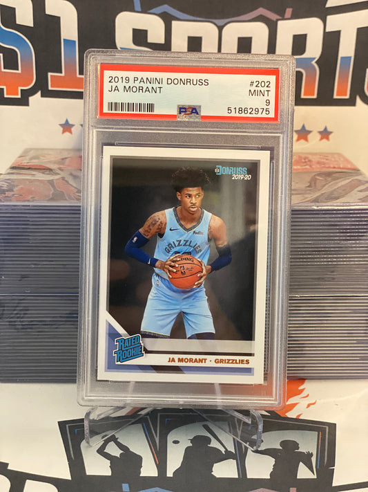 2019 Donruss (Rated Rookie) Ja Morant #202 - PSA 9