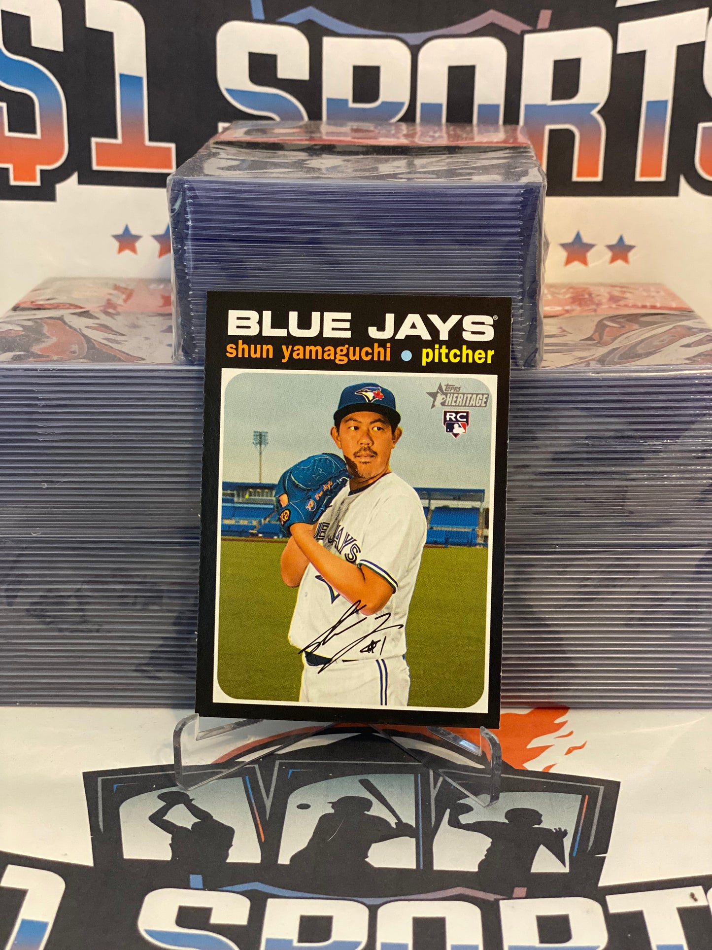 2020 Topps Heritage Shun Yamaguchi Rookie #549