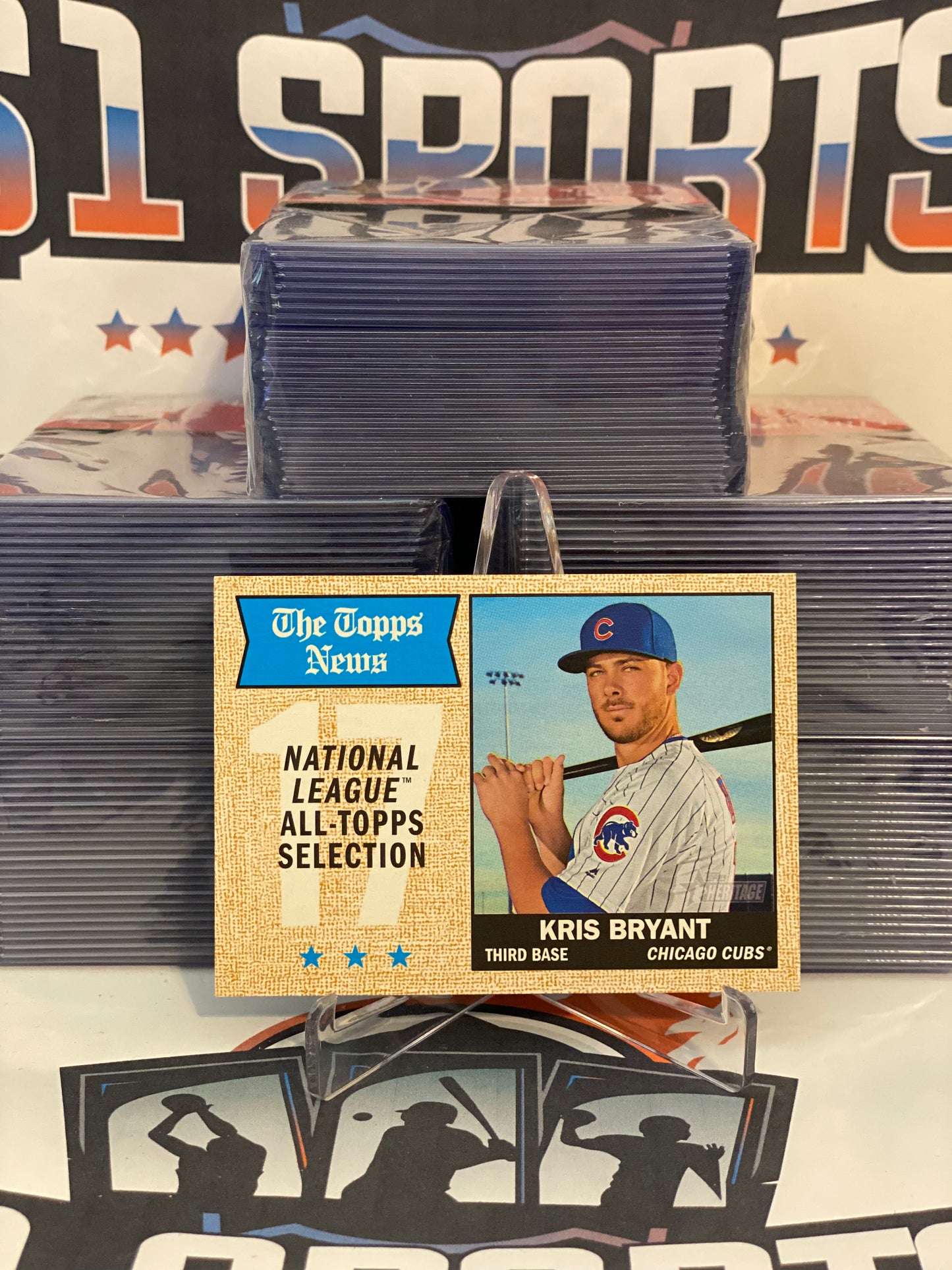 2017 Topps Heritage (The Topps News) Kris Bryant #371