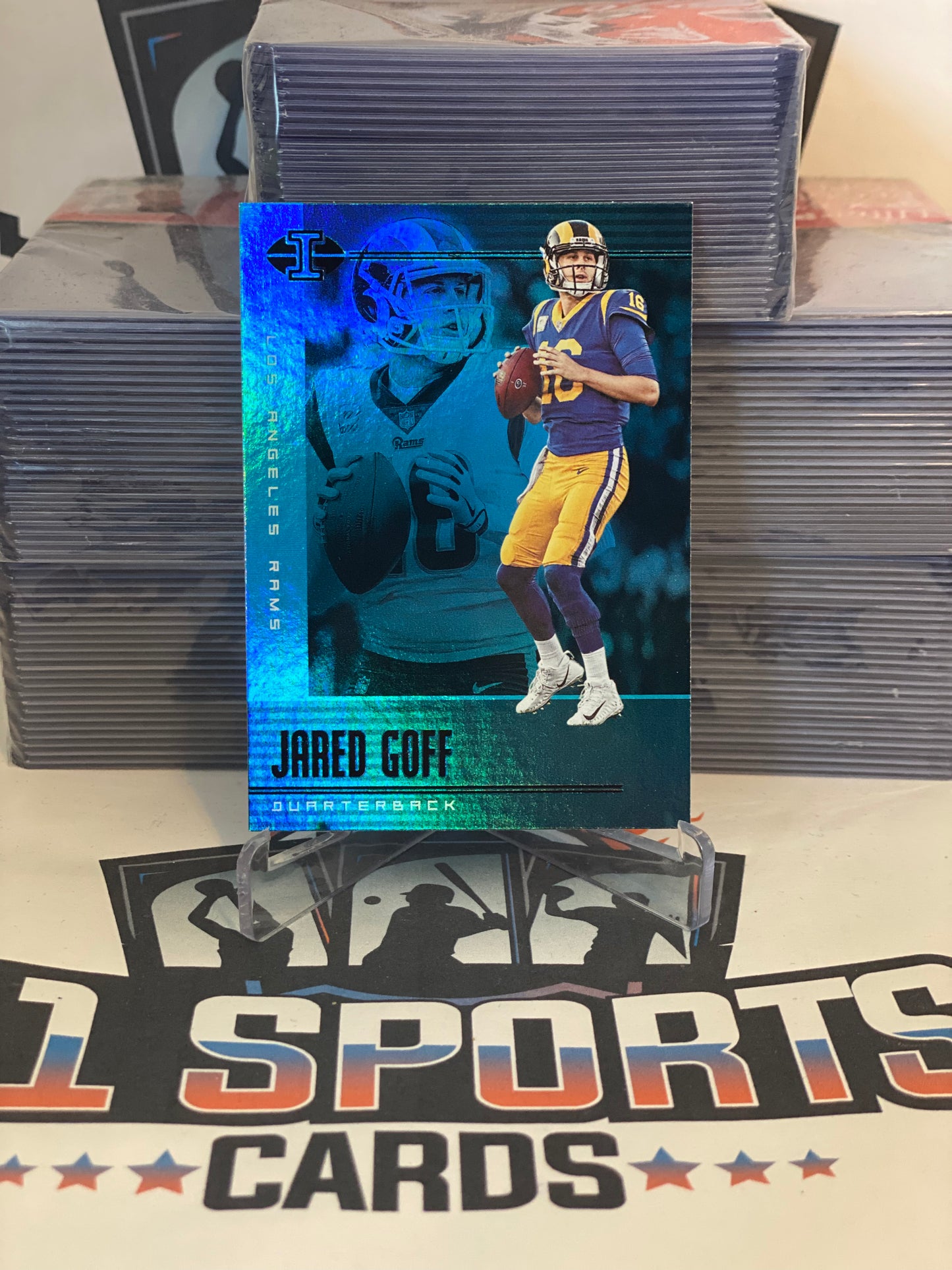 2019 Panini Illusions (Sapphire) Jared Goff #38