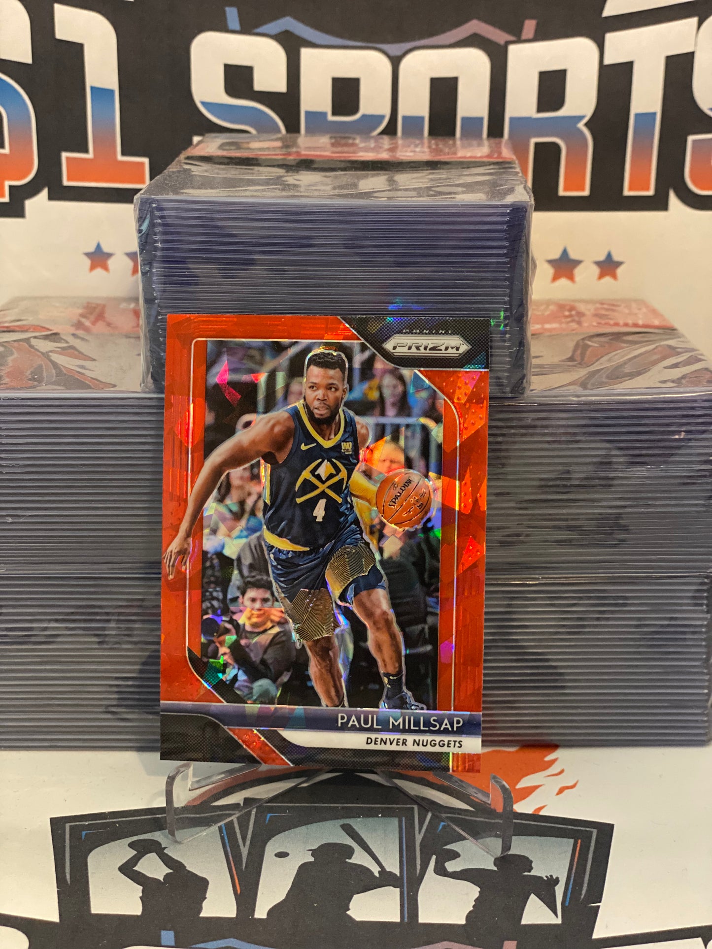 2018 Panini Prizm (Red Ice Prizm) Paul Millsap #82