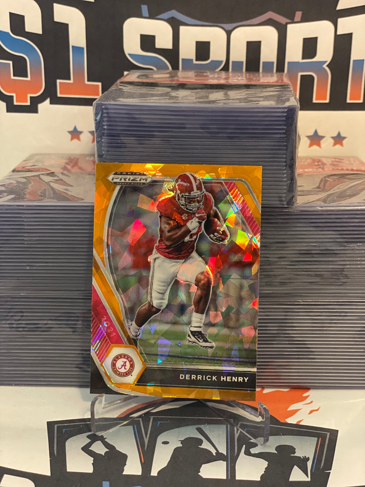 2021 Panini Prizm Draft Picks (Orange Ice Prizm) Derrick Henry #81
